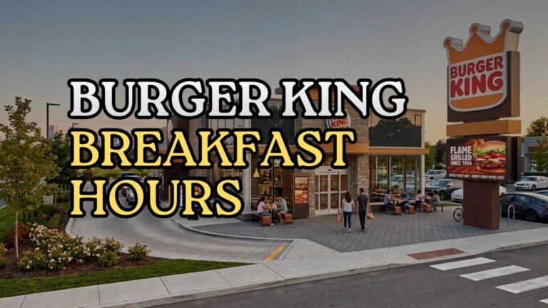 Burger King breakfast hours