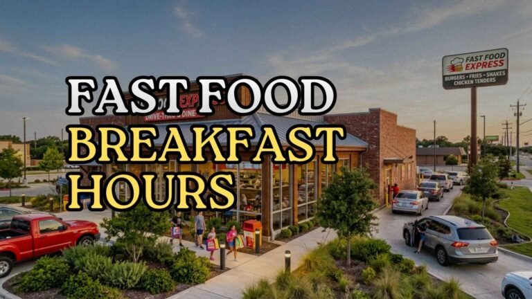Fast Food breakfast hours